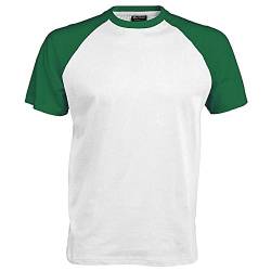 Kariban Herren T-Shirt Mehrfarbig weiß / grün X-Large von Kariban