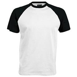 Kariban Herren T-Shirt Mehrfarbig weiß / schwarz Small von Kariban