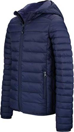 Leichte Steppjacke Kapuze - Farbe: Navy - Größe: 3XL von Kariban