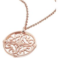 Karisma Kette mit Anhänger Karisma Damen Edelstahl Anhängerkette Collier Chakra Farbwahl 80cm Lang CQD101 - Roségold von Karisma