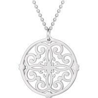 Karisma Kette mit Anhänger Karisma Damen Edelstahl Anhängerkette Collier Chakra Farbwahl 80cm Lang CQD101 - Silber von Karisma