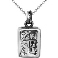 Karisma Kette mit Anhänger Karisma Damen Edelstahl Collier Anhänger Halskette - Bible - CSP1004 - Silber von Karisma