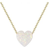 Karisma Kette mit Anhänger Karisma Damen Edelstahl Gold Collier Anhänger Kette - Halskette Herz Liebe - YLK106.Weiss von Karisma