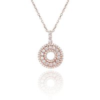 Karisma Kette mit Anhänger Karisma Damen Roségold Sterling Silber 925 Tripple Anhänger Halskette Weiss von Karisma