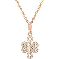 Karisma Kette mit Anhänger Karisma Unendlichkeit Collier Damen Sterling Silber 925 Anhänger Kette Zirkonia Weiss HS-CS51 Farbwahl - Roségold von Karisma