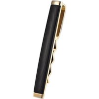 Karisma Krawattennadel Karisma Hochwertige Herren Edelstahl 316L Krawattennadel mit Carbon-, Composite/Krawattenklammer/Tie Clip Farbwahl KTC206 - Gold von Karisma