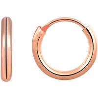 Karisma Paar Creolen Karisma 1 Paar Klassisch Damen Creolen 925 Sterling Silber Stärke 2mm CR-PA100 Größe 14mm Farbwahl - Silber Roségold von Karisma