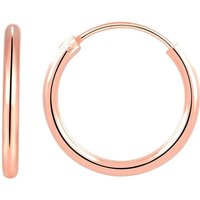 Karisma Paar Creolen Karisma 1 Paar Klassisch Damen Creolen 925 Sterling Silber Stärke 2mm CR-PA105 Größe 20mm Farbwahl - Silber Roségold von Karisma