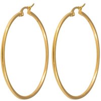 Karisma Paar Creolen Karisma 1 Paar Klassische Damen Edelstahl 316 L Stärke 2mm ERH-01 Farbwahl - Gold, 45mm von Karisma