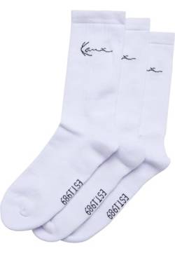 Karl Kani Accessoires KA-SK011-002-01 KK Signature Socks 3-Pack 39-42 white von Karl Kani