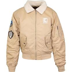 Karl Kani Bomber Jacket Jacke (DE/NL/SE/PL, Alphanumerisch, M, Regular, Regular, sand) von Karl Kani