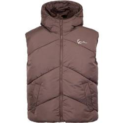 Karl Kani Chest Signature Puffer Jacket Jacke (DE/NL/SE/PL, Alphanumerisch, L, Regular, Regular, brown) von Karl Kani