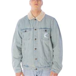 Karl Kani Denim Trucker Jeansjacke Herren Jacke light blau von Karl Kani