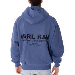 Karl Kani Herren KM234-038-2 KK Small Retro OS Hoodie L Dusty Blue von Karl Kani