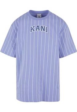 Karl Kani Herren KM241-025-1 Small Serif Pinstripe Tee L Lilac/White von Karl Kani