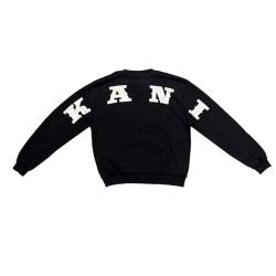Karl Kani Herren Sweater Small Signature Distressed OS Crew Black (DE/NL/SE/PL, Alphanumerisch, L, Regular, Regular, Black) von Karl Kani