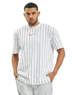 Karl Kani Herren T-Shirts Small Signature Pinstripe weiß L von Karl Kani