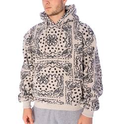 Karl Kani Metal Signature PaisleyTeddy Hoodie Herren beige schwarz XL von Karl Kani