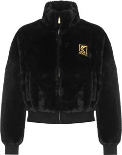 Karl Kani Originals Fake Fur Jacke Damen Winterjacke Pelzmantel (M, schwarz), 6186536 von Karl Kani