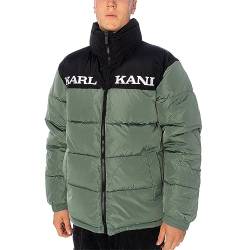 Karl Kani Retro Essential Puffer Jacke Herren Winterjacke dusty green, M von Karl Kani