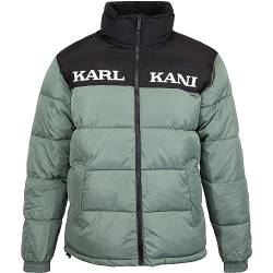 Karl Kani Retro Essential Puffer Jacket Jacke (S, dust green) von Karl Kani