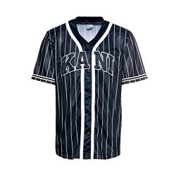 Karl Kani Serif Pinstripe Baseball Shirt Herren Hemd schwarz L von Karl Kani