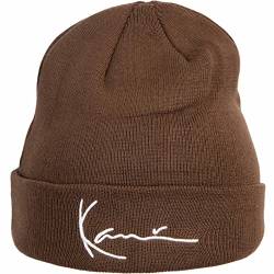 Karl Kani Signature Beanie Wintermütze (one Size, Dark Brown) von Karl Kani