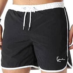 Karl Kani Small Signature Contrast Boardshorts Shorts (S, Black/White) von Karl Kani