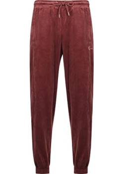 Karl Kani Small Signature Velvet Jogginghose Wine red L von Karl Kani