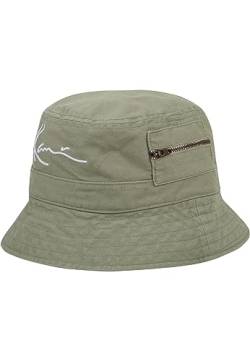 Karl Kani Unisex KA221-022-2 Signature Washed Zip Bucket Hat one Size Dark Mint von Karl Kani