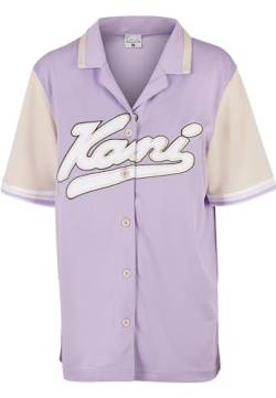 Karl Kani Varsity Block Baseball Kurzarmhemd Purple/Light Sand S von Karl Kani