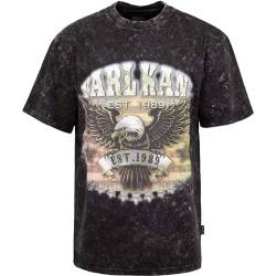 Karl Kani Washed Eagle T-Shirt (DE/NL/SE/PL, Alphanumerisch, L, Regular, Regular, Black) von Karl Kani
