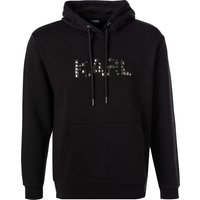 KARL LAGERFELD Herren Hoodie schwarz Baumwolle Logo und Motiv von Karl Lagerfeld