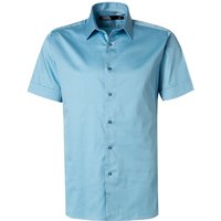 KARL LAGERFELD Herren Kurzarmhemd blau Baumwoll-Stretch von Karl Lagerfeld