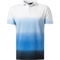 KARL LAGERFELD Herren Polo-Shirt blau Baumwoll-Piqué von Karl Lagerfeld