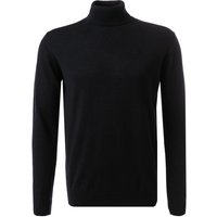 KARL LAGERFELD Herren Rollkragenpullover blau Merinowolle unifarben von Karl Lagerfeld