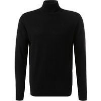 KARL LAGERFELD Herren Rollkragenpullover schwarz Merinowolle unifarben von Karl Lagerfeld