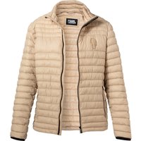 KARL LAGERFELD Herren Steppjacke beige Mikrofaser unifarben von Karl Lagerfeld