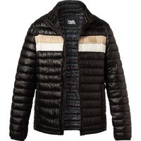 KARL LAGERFELD Herren Steppjacke schwarz Mikrofaser unifarben von Karl Lagerfeld