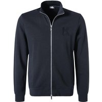 KARL LAGERFELD Herren Sweatjacke blau Baumwolle unifarben von Karl Lagerfeld