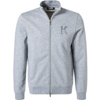 KARL LAGERFELD Herren Sweatjacke grau Baumwolle unifarben von Karl Lagerfeld