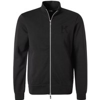 KARL LAGERFELD Herren Sweatjacke schwarz Baumwolle unifarben von Karl Lagerfeld