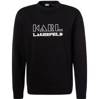 KARL LAGERFELD Herren Sweatshirt schwarz Baumwolle Logo und Motiv von Karl Lagerfeld