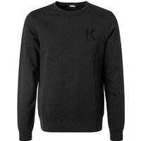 KARL LAGERFELD Herren Sweatshirt schwarz Baumwolle unifarben von Karl Lagerfeld