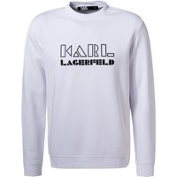 KARL LAGERFELD Herren Sweatshirt weiß Baumwolle Logo und Motiv von Karl Lagerfeld