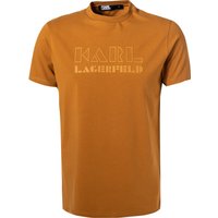 KARL LAGERFELD Herren T-Shirt braun Baumwolle von Karl Lagerfeld