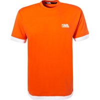 KARL LAGERFELD Herren T-Shirt orange Baumwolle von Karl Lagerfeld