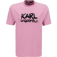 KARL LAGERFELD Herren T-Shirt rosa Baumwolle von Karl Lagerfeld