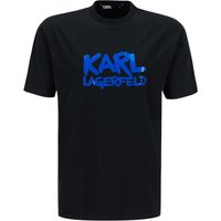 KARL LAGERFELD Herren T-Shirt schwarz Baumwolle von Karl Lagerfeld