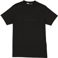 KARL LAGERFELD Herren T-Shirt schwarz Baumwolle von Karl Lagerfeld